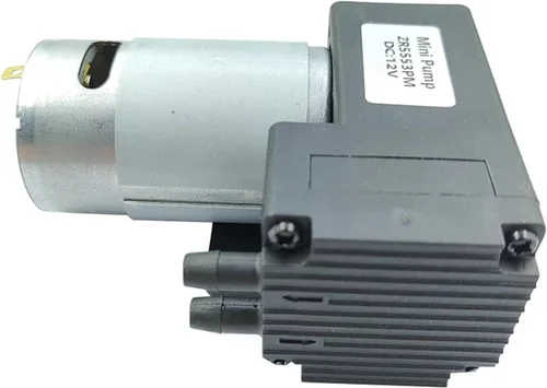 Vista 2 de 12V 10L/M -80KPa Gran Flujo de Alta Presión Mini Bomba de Aire de Vacío Bomba de Diafragma de Succión de Presión Negativa Inflador DIY Empaquetador