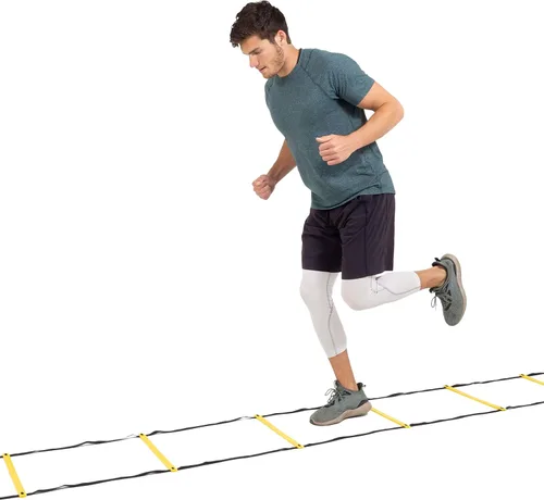 Vista 5 de ProsourceFit Speed Agility Ladder 8, 12 and 20 Rung for Speed Training and Sports Agility Workouts with Free Carrying Bag