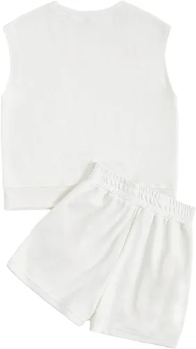 Vista 5 de Verdusa Conjunto de 2 piezas para mujer con manga casquillo y pantalón corto