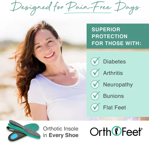 Vista 4 de Orthofeet Sandalias ortopédicas ajustables de cuero Amalfi para mujer