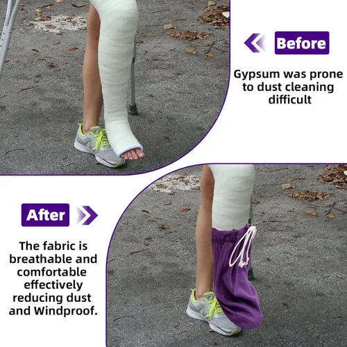 Vista 6 de 2 fundas para calcetines fundidos para pies, funda de pierna fundida debajo de la rodilla, funda de calcetín fundida, calcetines con cordón