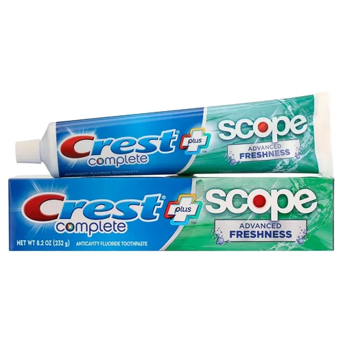Vista 3 de Crest Complete Advanced Flavoridetoothpaste - Paquete de 5 unidades, 8.2 onzas, peso neto de 41 onzas