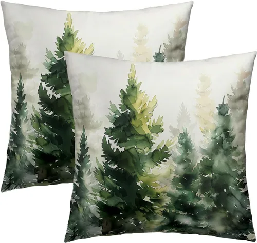 Vista 20 de Giwawa Juego de 2 fundas de almohada de calabaza otoñal de 16 x 16 pulgadas, fundas de cojín de algodón de madera de girasol para sofá, patio