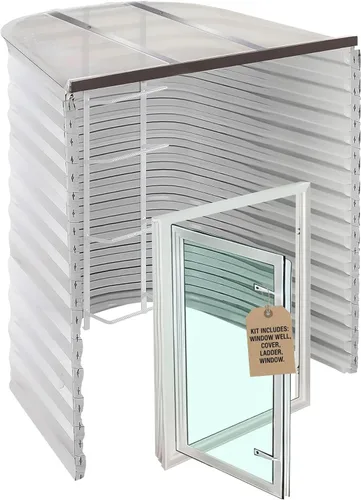 Vista 12 de Kit de pozo de ventana de salida, blanco, 42x36x60, ventana 31x40