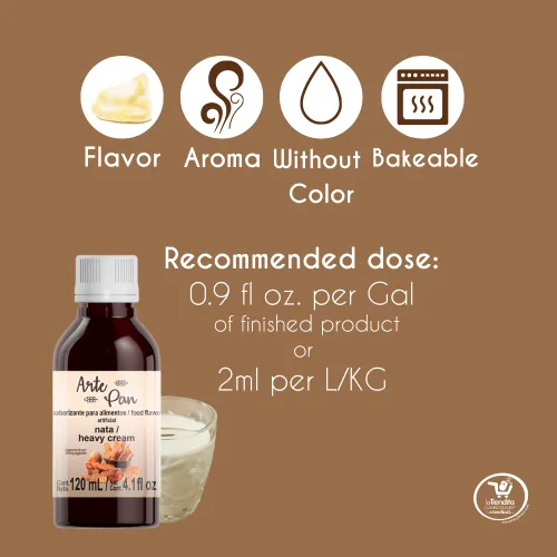 Vista 2 de Deiman Sartén para arte de crema pesada con sabor artificial para alimentos (4 onzas líquidas)