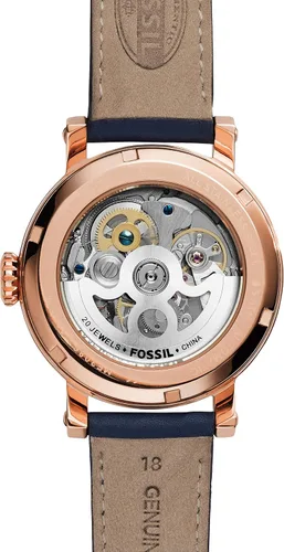 Vista 5 de Fossil Reloj cronógrafo de cuarzo de acero inoxidable y cuero para mujer Rose gold Reloj automático