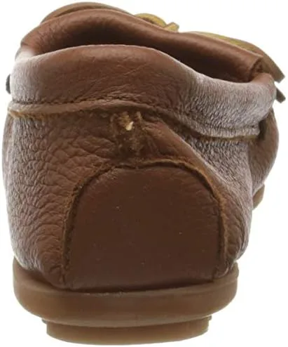 Vista 3 de Minnetonka Mocasines suaves de piel de ciervo para mujer, Negro