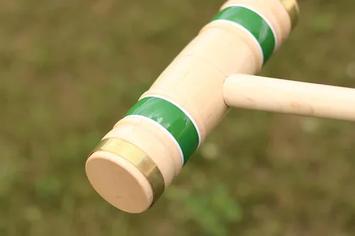 Vista 7 de Amish artesanía Deluxe 8 jugadores Croquet Juego, madera de arce