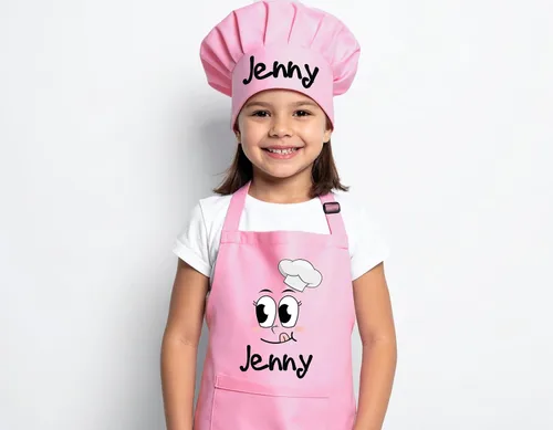 Vista 3 de Delantal personalizado para niños, delantal de cocina personalizado para niños, juego de niños, delantal de pintura, delantal de cocina para niños
