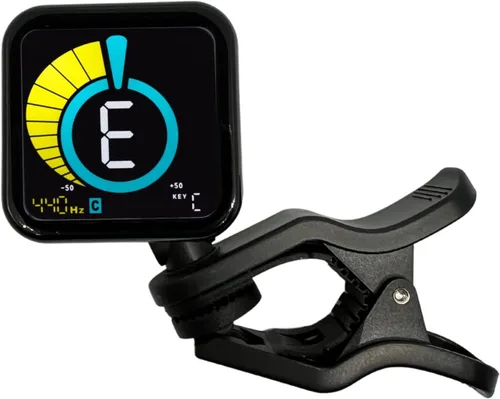 Vista 11 de KLIQ EcoTuner - Afinador de clip recargable USB para todos los instrumentos (con cable de carga incluido) Afinadores de clip KLIQ