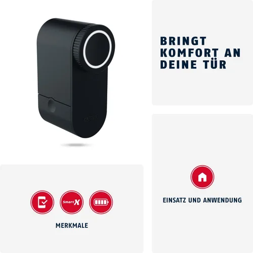 Vista 2 de ABUS Smart Lock LOXERIS One - Door Lock Drive, App Control, Black