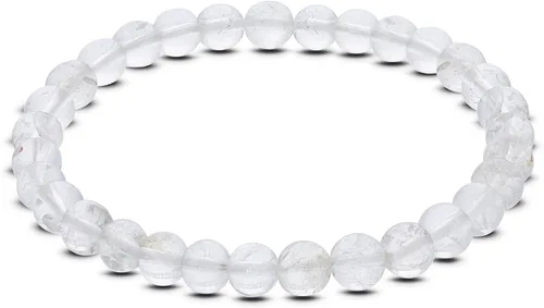 Vista 78 de Gem Avenue Handmade Round Bead Stretch Bracelet Unisex Natural Stone Beaded Jewelry for Men & Women, Elastic Wristband for Daily Wear
