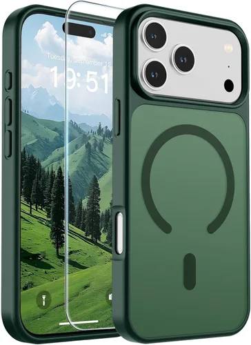 Vista 51 de Funda magnética SUPFINE para iPhone SE 2022 (3ª)/2020 (2ª), iPhone 8 Con protector de pantalla, mate translúcido, compatible con MagSafe, grado