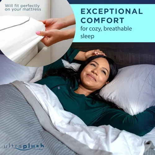 Vista 8 de Protector de colchón impermeable UltraPlush Premium – Funda muy suave y silenciosa, otro, King Mojar la cama, funda de cama
