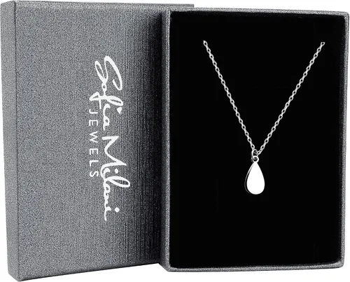 Vista 3 de Sofia Milani - Collar Mujer Plata 925 - Colgante Drop - N0497, Plata esterlina, No es una piedra preciosa