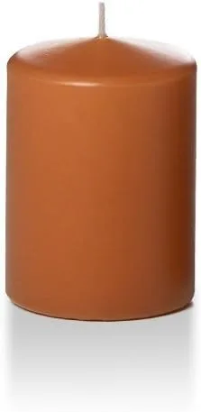 Vista 135 de Yummi - Velas redondas de pilar blancas de 3 pulgadas x 4 pulgadas, 3 por paquete