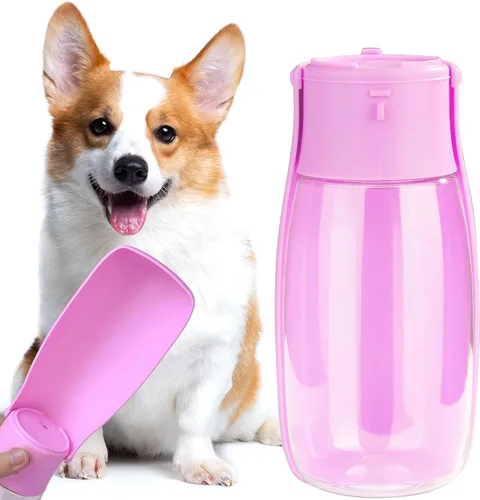 Vista 12 de Botella de agua plegable para perros, dispensador de agua portátil para gatos, conejos, cachorros y animales pequeños, el regalo perfecto