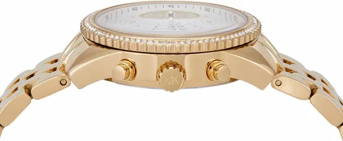 Vista 3 de Michael Kors Bryant - Reloj cronógrafo para mujer de acero inoxidable y cristal pavé