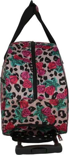 Vista 3 de Betsey Johnson Colección de equipaje de mano de diseñador - Bolsa de lona ligera de 22 pulgadas - Maleta de viaje de negocios de fin de semana con 2