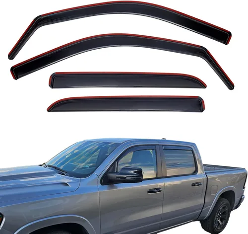 Vista 21 de Viseras adhesivas para ventana, protectores de lluvia compatibles con Toyota Rav4 2006-2012, deflector de ventana de ventilación lateral, protección