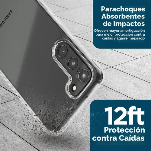 Vista 4 de Funda Case-Mate para Samsung Galaxy S23 Plus [3en1] con protector de pantalla FlexiShield y protector de lente de cámara [6.6"]
