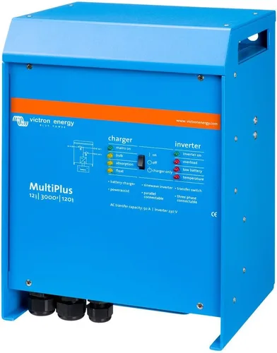 Vista 2 de Cargador inversor Victron Energy MultiPlus 3000 VA 12 voltios (UL) programado personalizado PMP122301102