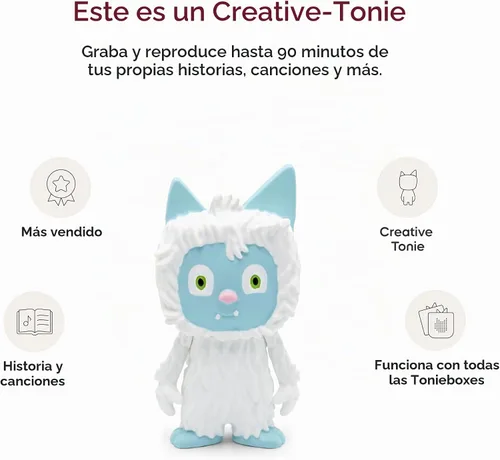 Vista 4 de Tonies Yeti Creative Audio Character - Graba y carga hasta 90 minutos de tus propias historias y canciones