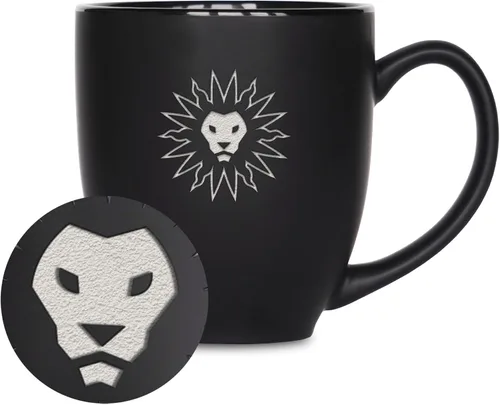 Vista 35 de Rico Industries - Taza de cerámica mate negra con grabado láser estándar de 15oz para NCAA (escuelas T & U) - Para bebidas calientes o frías