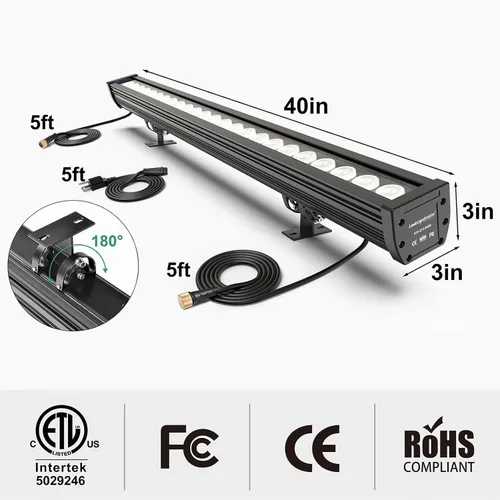 Vista 6 de Luz elegante programable de la lavadora de la pared del LED, barra ligera