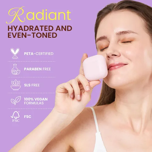 Vista 6 de Koji White Jabón iluminador de piel con ácido kójico y ácido hialurónico para hidratar, hidratante facial, radiante de piel, barra limpiadora