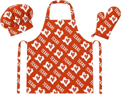 Vista 12 de Northwest NCAA unisex-adult 3-piece Apron, Oven Mitt and Chef Hat Set