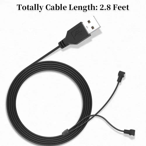 Vista 4 de Cable magnético universal de carga rápida USB para masajeador, adaptador USB de repuesto para computadora Cable de carga para masajeador compatible