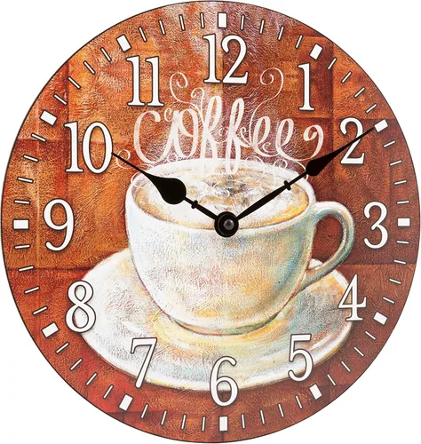 Vista 5 de La Crosse Clock 404-2631C-INT Reloj de pared analógico de cuarzo redondo de 12 pulgadas