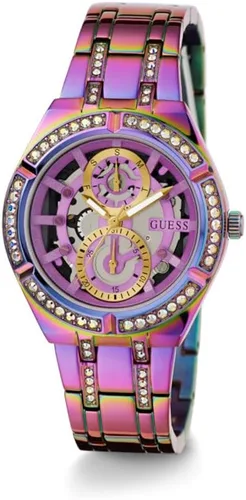 Vista 5 de GUESS Reloj de 1.417 in para mujer - Pulsera iridiscente con esfera iridiscente Caja iridiscente, Iridiscente, Classic