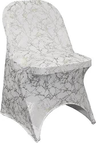 Vista 64 de YOUR CHAIR COVERS - Funda para silla plegable de elastano elástica, color negro