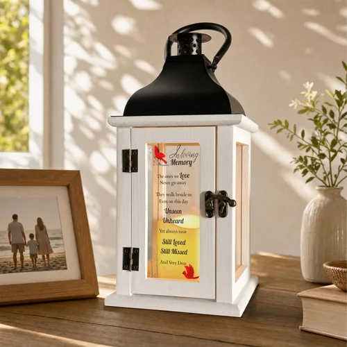 Vista 2 de Linterna conmemorativa – Regalos de condolencia por duelo por la pérdida de un ser querido, regalos conmemorativos de recuerdo por la pérdida