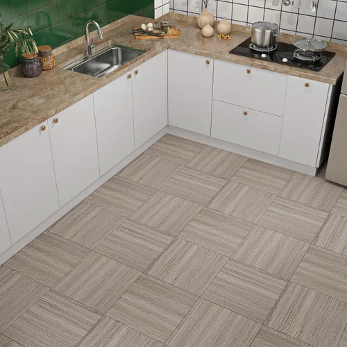 Vista 2 de VaryStyle Paquete de 20 pisos impermeables para despegar y pegar, azulejos de vinilo con aspecto de madera de 12 x 12 pulgadas, autoadhesivos