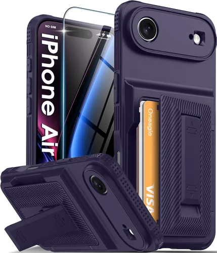 Vista 40 de Oneagle Funda tipo cartera para iPhone 16 Pro Max con tarjetero y soporte