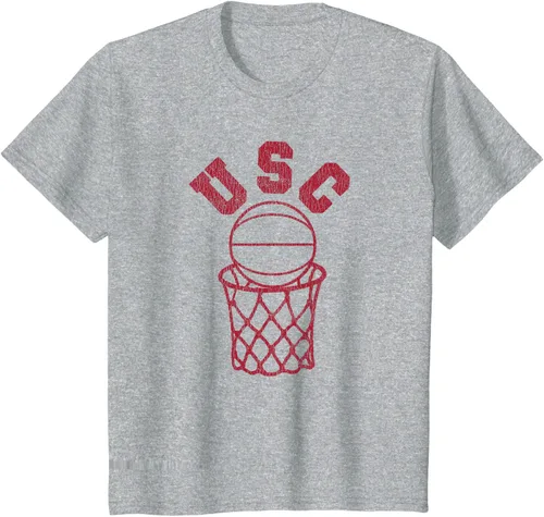 Vista 10 de USC USC Basketball Trojans - Camiseta de aro estilo retro de los años 80