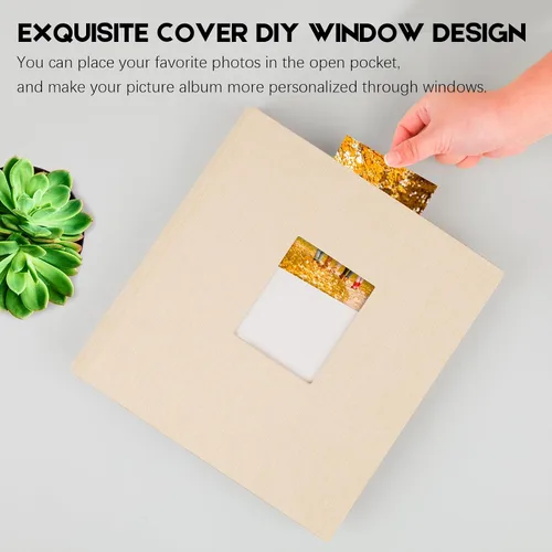 Vista 8 de Aevdor - Álbum de fotos 5x7 con 240 bolsillos y espacio para escribir, álbum de fotos de gran capacidad 5x7 con capacidad para 240 fotos, libro