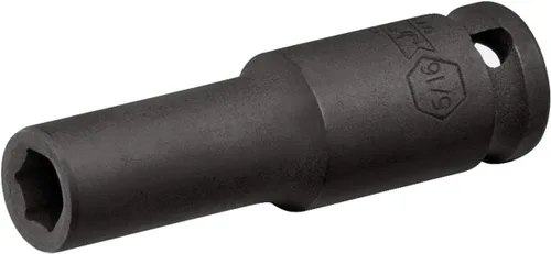 Vista 6 de Jetech Enchufe de impacto profundo de 3/8 de pulgada de 1/2 pulgada, acero de aleación de molibdeno cromado tratado térmicamente, diseño de 6