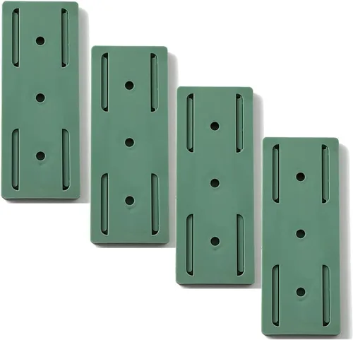 Vista 12 de Fijador de Enchufe de Escritorio Autoadhesivo, Soporte de Enchufe Adhesivo Sin Perforaciones Organizador de Cables Protector de Sobretensiones Sin