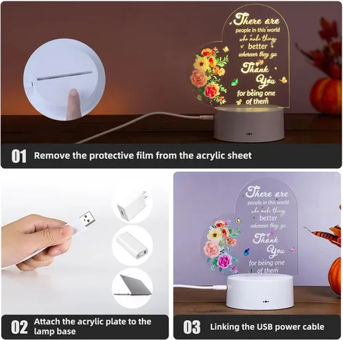 Vista 5 de Regalo de agradecimiento para mujeres, regalos inspiradores para compañeros de trabajo, profesores, enfermeras y amigos, recuerdo de despedida