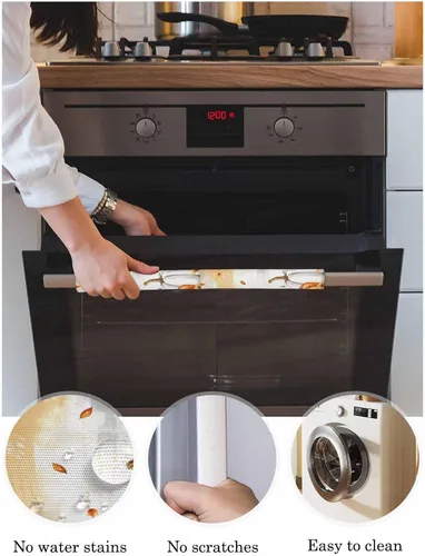 Vista 3 de Juego de 2 fundas para manijas de puerta de refrigerador de Acción de Gracias para lavavajillas, microondas, horno, nevera, estufa
