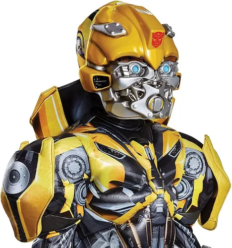Vista 5 de Disfraz de Bumblebee Prestige de Transformers 5 para niños Amarillo
