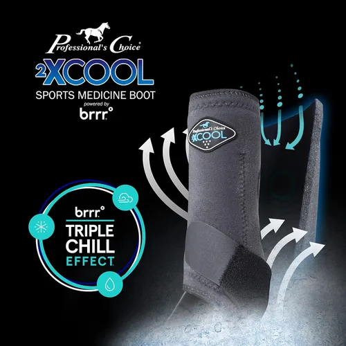 Vista 3 de Professional's Choice 2XCOOL Botas de Medicina Deportiva para Caballos Diseño Protector y Transpirable para Máxima Comodidad, Durabilidad