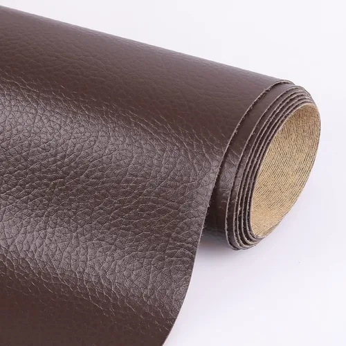 Vista 24 de Tela de Tapicería de Vinilo de Cuero Sintético por Yarda 55" de Ancho Material de Cuero Sintético Suave en Láminas para Muebles Marino Manualidades