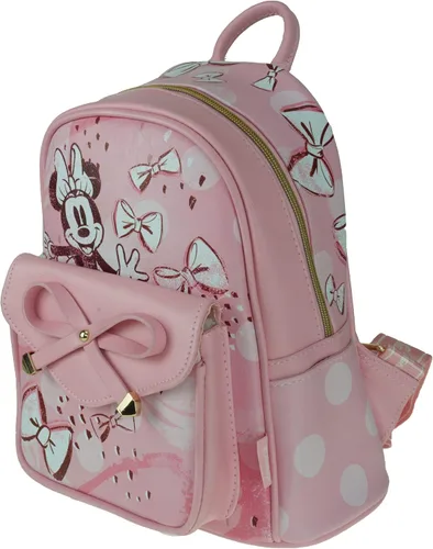 Vista 6 de KBNL Minnie Mouse A21770 - Mini mochila de piel vegana de 11 pulgadas, multicolor, mediana, Multicolorido, Mochilas Daypack