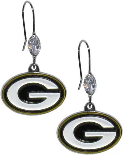Vista 5 de Pendientes colgantes de cristal de la NFL