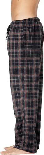 Vista 3 de INTIMO Pantalón de descanso a cuadros de microfibra para hombre